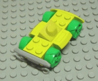 Lego Autobasis 4 x 6 Racer mit knallgrünen Rädern (30558cx9)