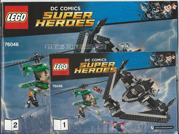 Lego Super Heroes Bauanleitung -Sky High Battle- (76046)