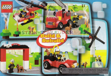 Lego Creator BasicSet Bauanleitung -My First LEGO Fire Station- (10661)