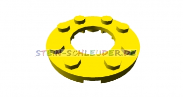 Lego Platte Rund 4 x 4 mit 2 x 2 Loch (11833)