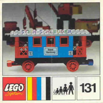 Lego Eisenbahn Anleitung -Passenger Coach- (131)