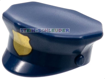 Lego Minifig Polizei-Schirmmütze bedruckt (15530pb01)
