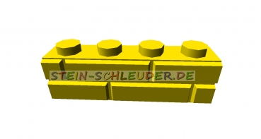 Lego Basistein 1 x 4 mit Steinmuster (15533)