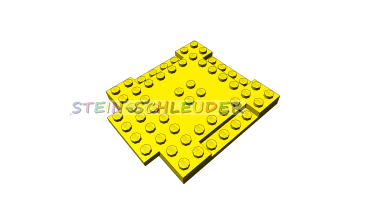 Lego  Stein 8 x 8 x 2/3  mit  Ausschnitten und Platte (15624)