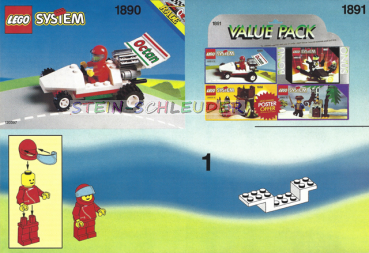 Lego Bauanleitung -4 Set Value Pack- (1891)