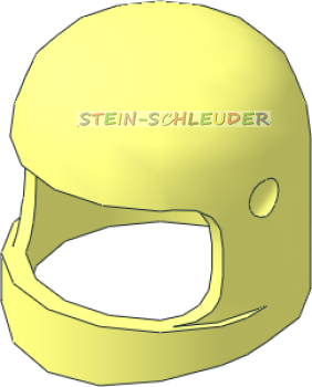 Lego Minifigur Helm mit Visirnippel alt (193b2)