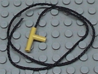 Lego Minifigur Schnurhalter mit schwarzer Schnur 30L (194cx4)