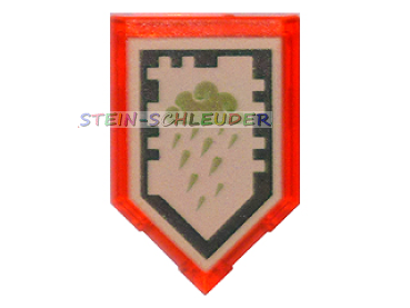 Lego Fliese 2 x 3 fünfeck, bedruckt (22385pb056)