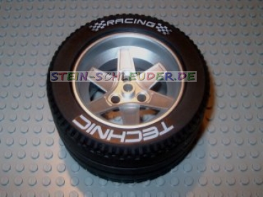 Lego Technik Komplettrad 62mm x 46mm (22969c04)