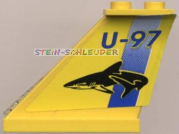 Lego Leitwerk 4 x 1 x 3 mit Sticker beids. (2340pb013)
