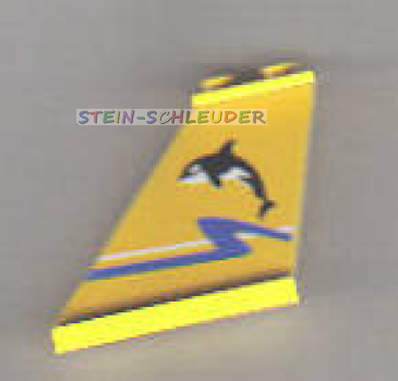 Lego Leitwerk 4 x 1 x 3 mit Sticker beids. (2340pb014)