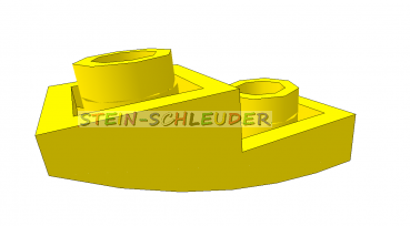 Lego abgerunderter Stein, invers  2 x 1 (24201)