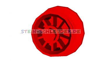 4 x Lego Eisenbahnfelge mit Metallstift  (4xx425)