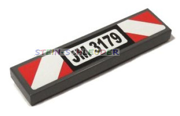 Lego Fliese 1 x 4 mit Sticker (2431pb0152)
