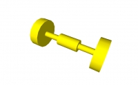 Lego Miniachse mit Rädern (2496)