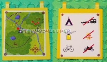 Lego Flagge 6 x 4 mit Sticker (2525pb001)