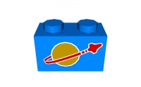 Lego Stein 1 x 2 bedruckt (3004p90a)