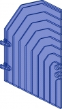 Lego Tür 1 x 9 x 11 (2596)