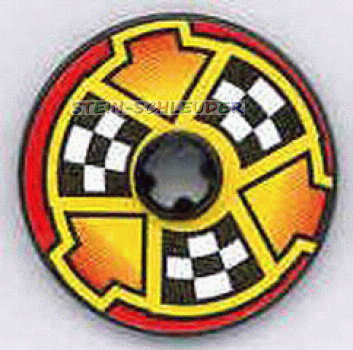 Lego Technik Disc 3 x 3 mit Sticker (2723pb025)