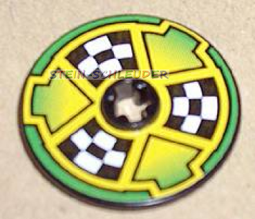 Lego Technik Disc 3 x 3 mit Sticker (2723pb026)