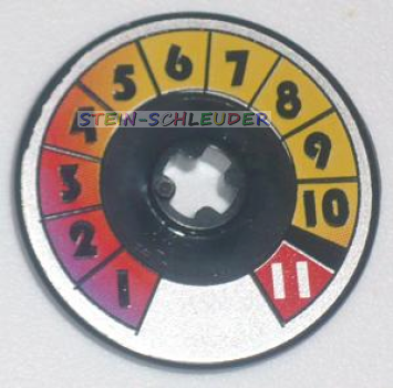 Lego Technik Disc 3 x 3 mit Sticker (2723pb044)