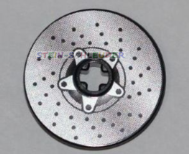 Lego Technik Disc 3 x 3 mit Sticker (2723pb053)