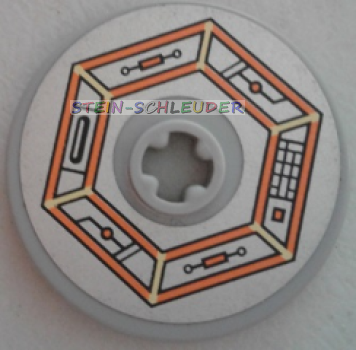 Lego Technik Disc 3 x 3 mit Sticker (2723pb064)
