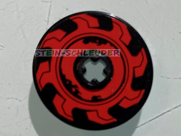 Lego Technik Disc 3 x 3 mit Sticker (2723pb087r)