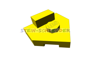 Lego Platte mit Spitze und Erhöhung 2 x 2 (27928)