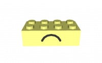 Preview: Lego Stein 2 x 4 bedruckt (3001pe1)