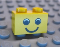 Lego Stein 1 x 2 bedruckt (3004p0b)