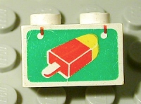 Lego Stein 1 x 2 bedruckt (3004px14)