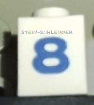 Lego Stein 1 x 1 bedruckt (3005pt8s)