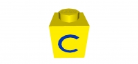 Lego Stein 1 x 1 bedruckt (3005ptc)