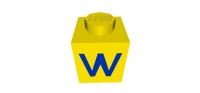 Lego Stein 1 x 1 bedruckt (3005ptw)