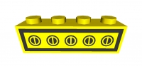 Lego Stein 1 x 4 mit Aufdruck (3010p41)