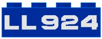 Lego Stein 1 x 4 mit Aufdruck (3010p924)