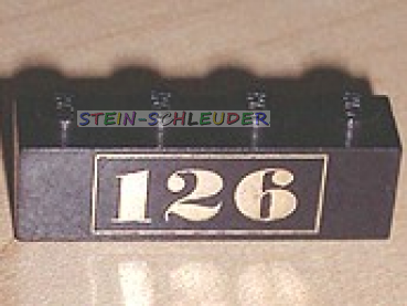 Lego Stein 1 x 4 bedruckt (3010pb001)