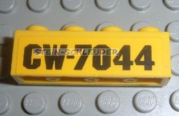 Lego Stein 1 x 4 mit Sticker (3010pb093)