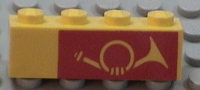 Lego Stein 1 x 4 mit Aufdruck (3010px25)