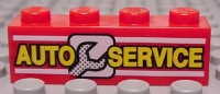 Lego Stein 1 x 4 mit Aufdruck (3010px5)