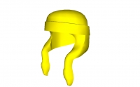 Lego Minifigur Haare mit Zöpfen und Stirnband (30114)
