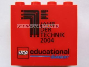 Lego Stein 2 x 4 x 3 bedruckt (30144pb017)