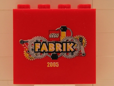 Lego Stein 2 x 4 x 3 bedruckt -2005- (30144pb021)
