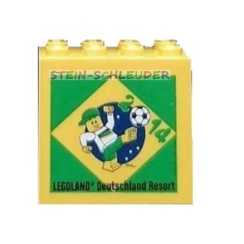 Lego Stein 2 x 4 x 3 bedruckt (30144pr0153)
