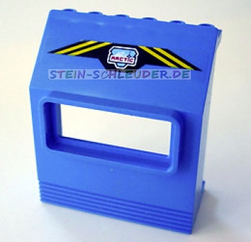 Lego Paneele mit Fenster 3 x 6 x 6 mit Sticker (30288pb02)