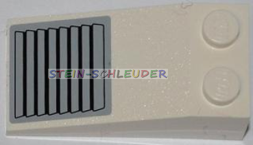 Lego Schrägstein 2 x 4 mit Sticker (30363pb018)