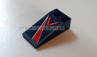 Lego Schrägstein 2 x 4 bedruckt (30363pb039l)