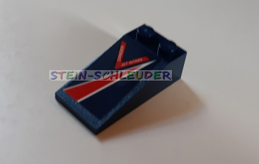 Lego Schrägstein 2 x 4 bedruckt (30363pb039r)