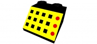Lego Schrägstein 45 bedruckt (3039p33)